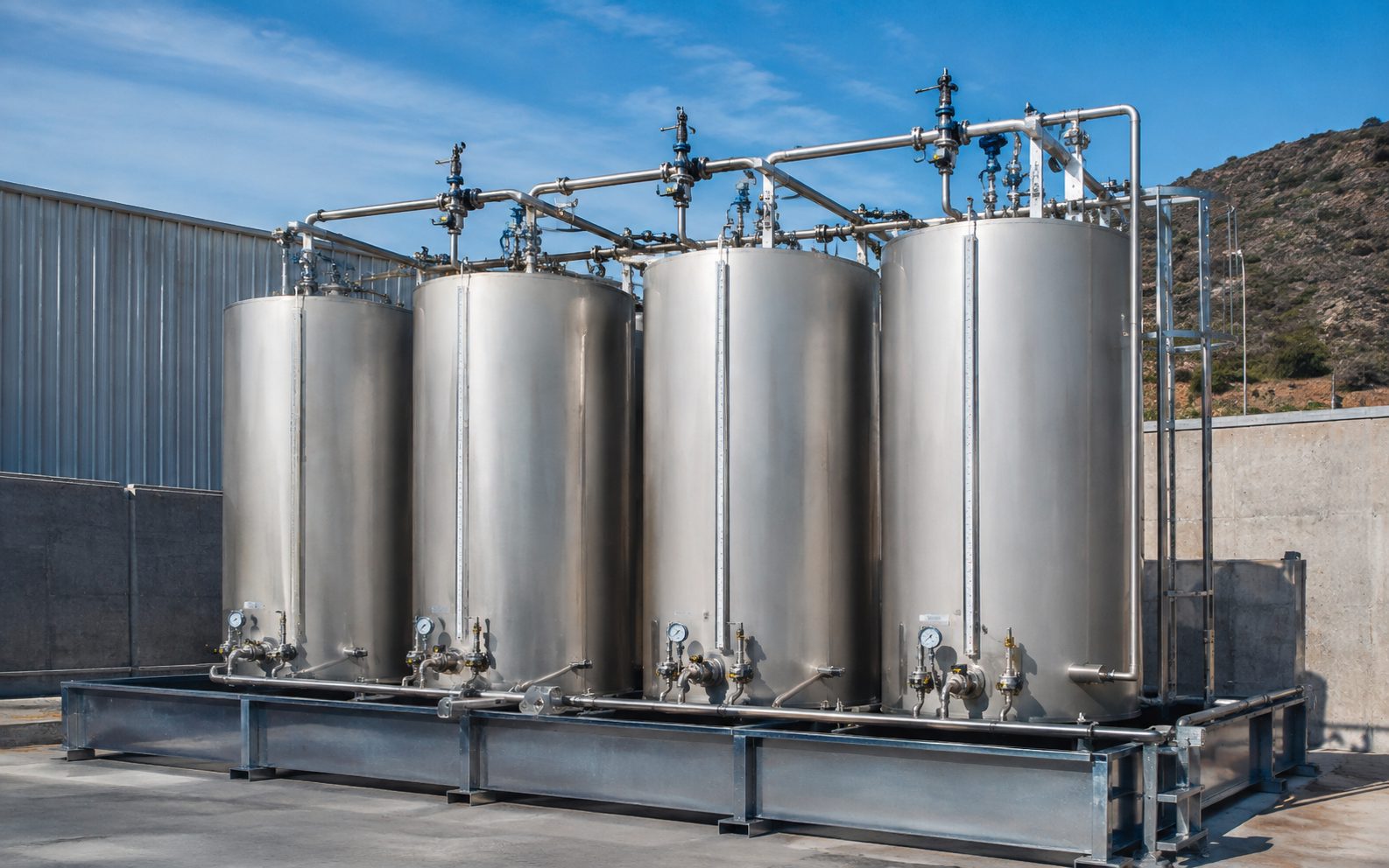 Estanques modulares de almacenamiento a granel